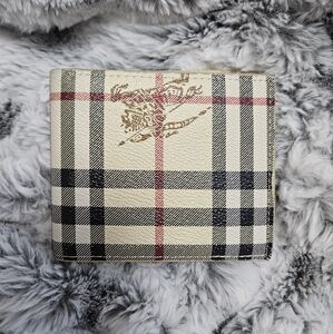 Plaid Leather Wallet